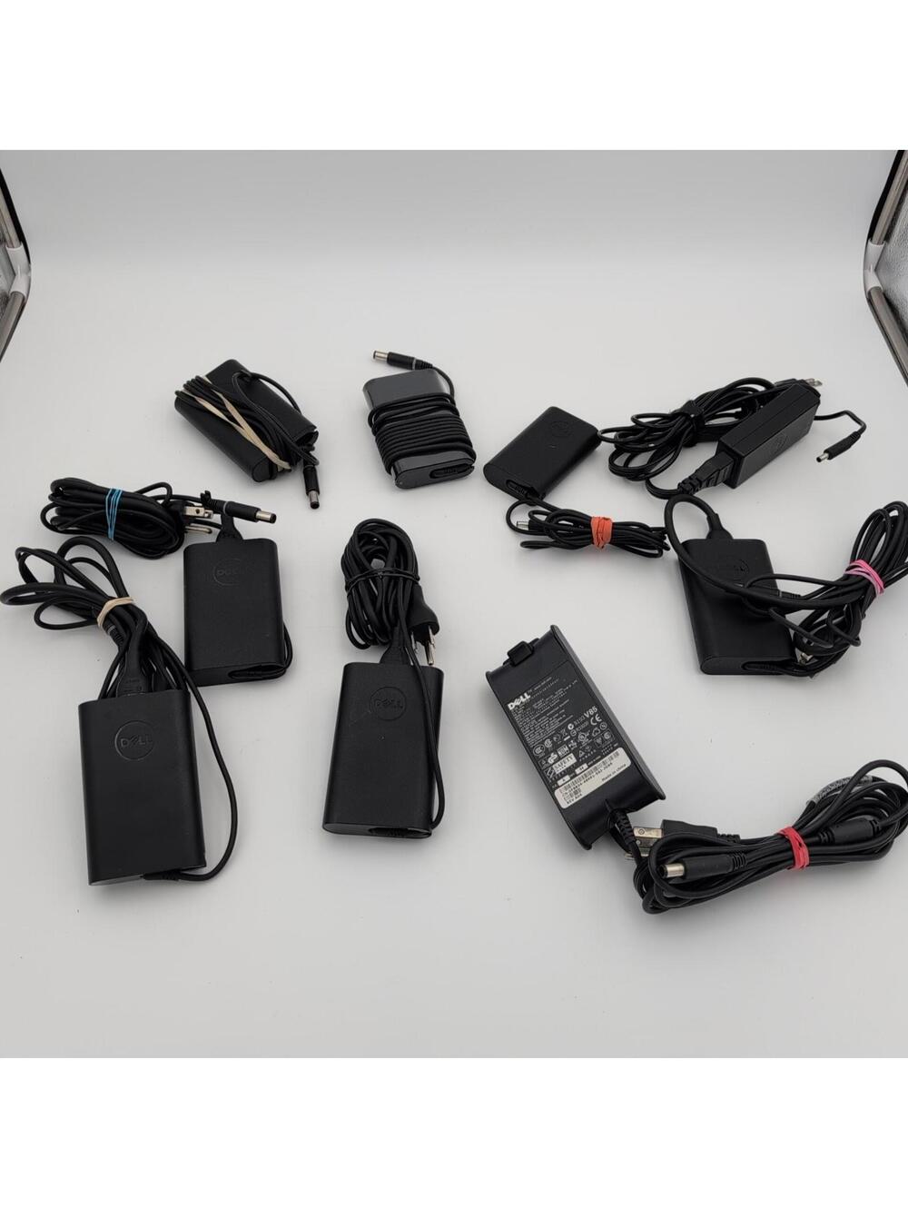 LOT 9 OEM DELL 3 Prong Mickey Mouse AC Power Cord Random Bundle